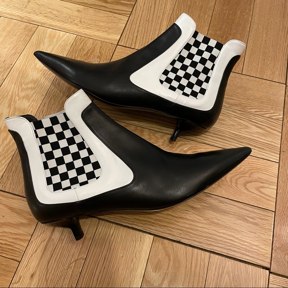 Emporio Armani checkered ankle boots